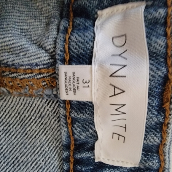 Dynamite High Waist Denim Shorts - Picture 4 of 5